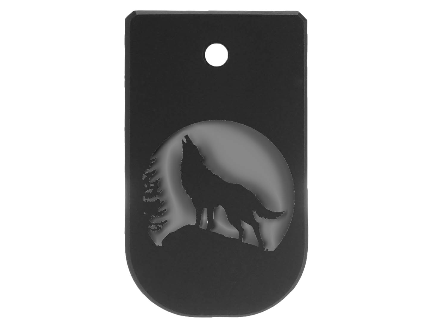 NDZ Glock 43X 48 Magazine Base Plate Aluminum Black, Silver Color